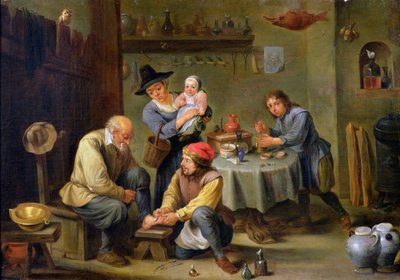 Surgeon Tending the Foot of an Old Man by David Teniers the Younger